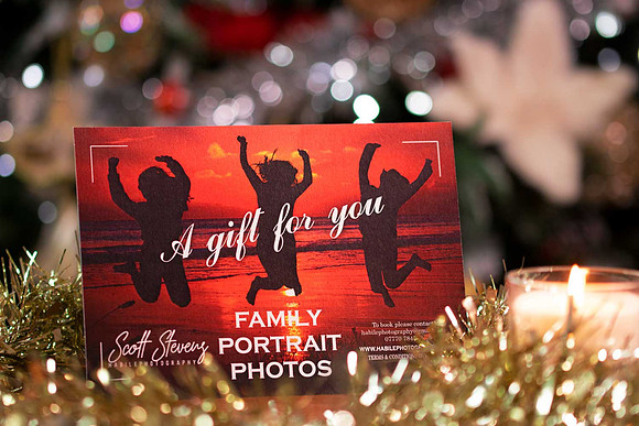 gift voucher christmas landscape