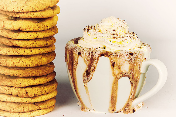 Making a mess with hot chocolate and cookies by HabilePhotography