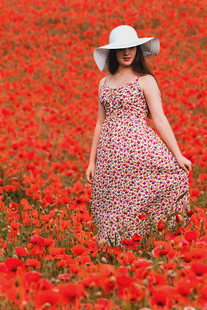 Amongst the poppies by HabilePhotography