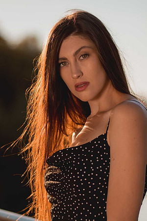 Alicia - golden halo at golden hour